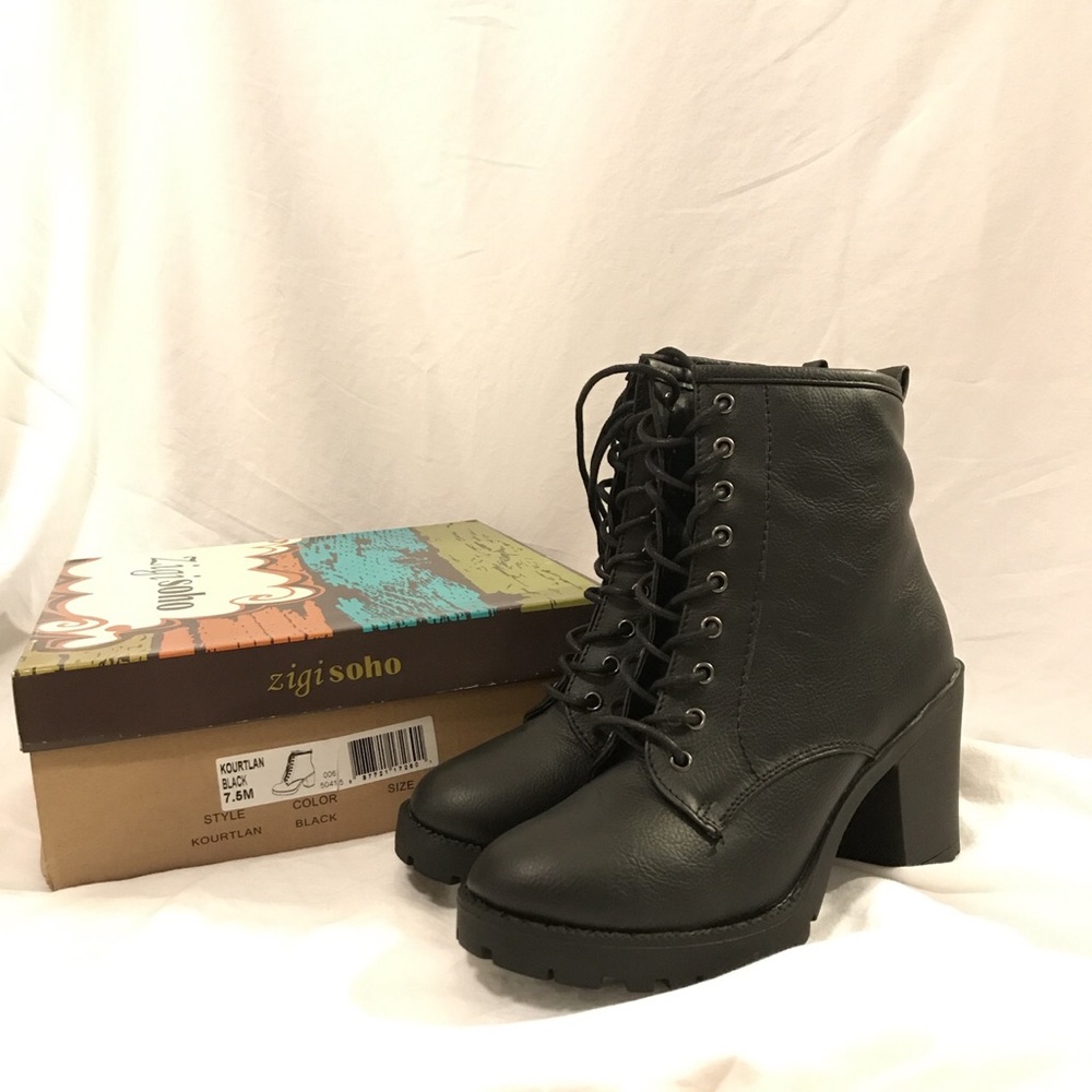 Kourtlan by Zigi Soho combat heel boots